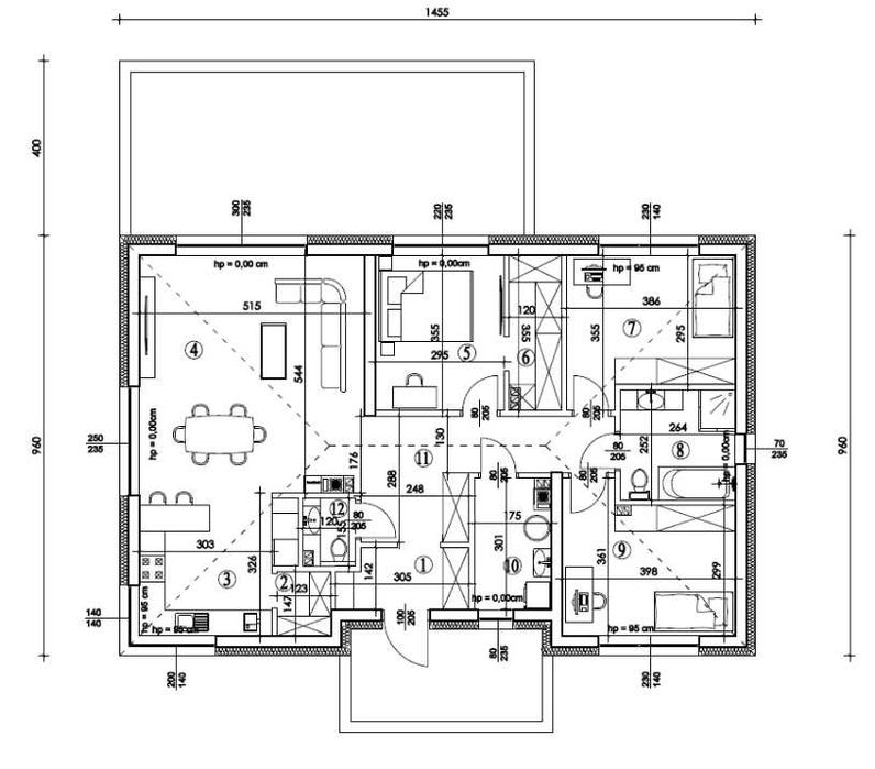 Nowy dom parterowy 110m², działka 800m², 2 km od Zalewu Sulejowskiego