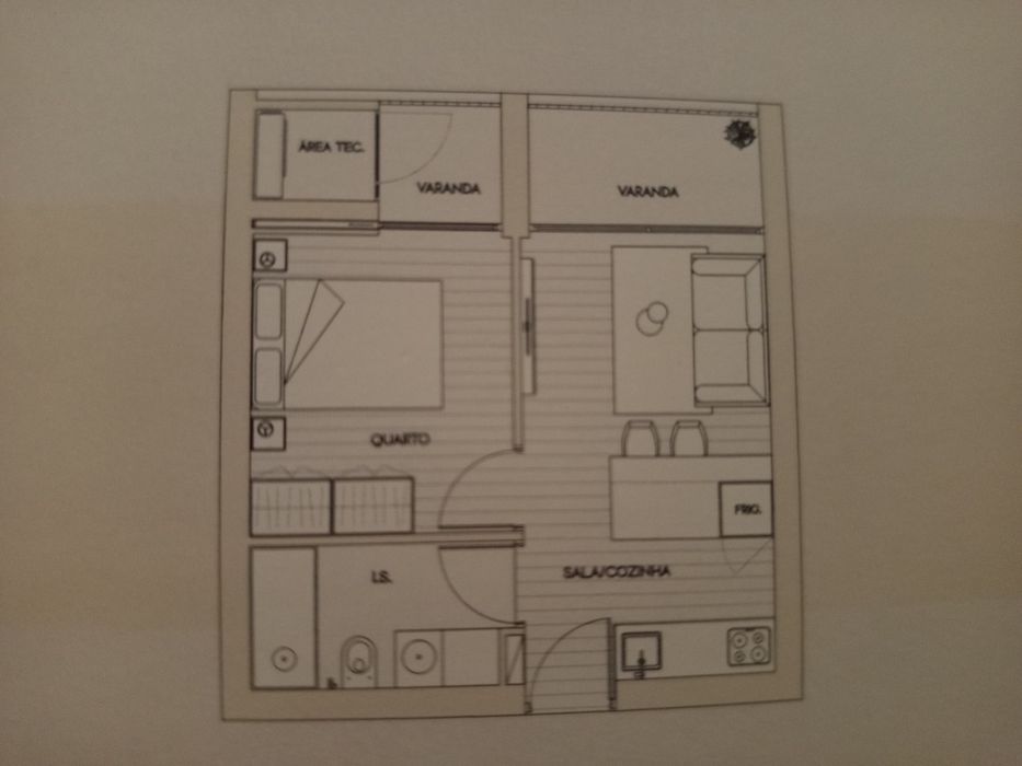 Venda Apartamento T1, Vila Real