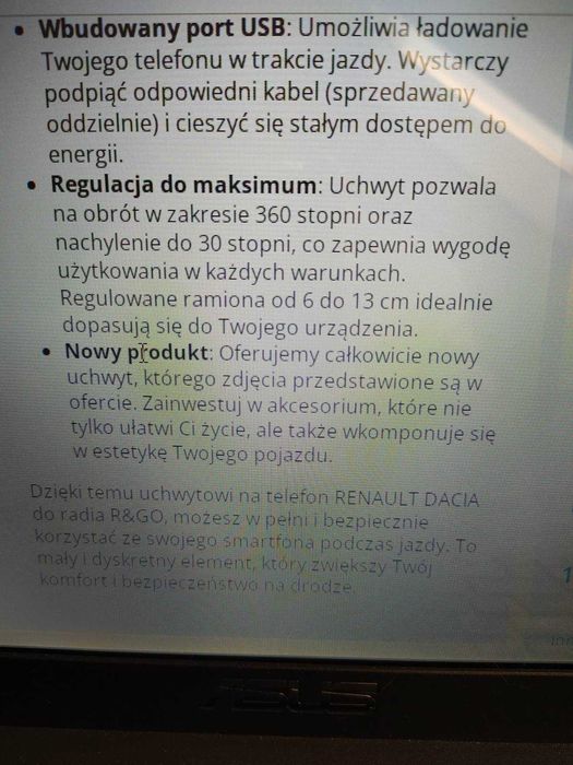 Nokia - uchwyt do telefonu.