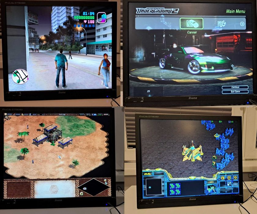 Retro Zestaw DELL do Gier Retro WinXP/2x3.0GHz/80GB/4GB/Monitor