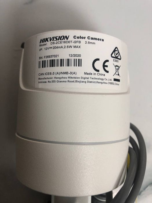 Камера відеоогляду HIKVISION DS-2CE16DOT-12FB
