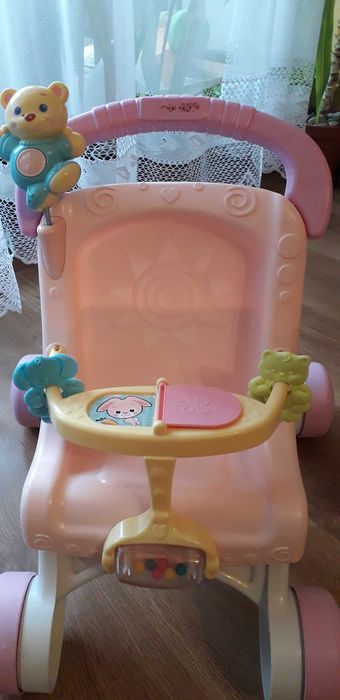 Pchacz / Chodzik / Wózek dla lalek Fisher Price 3w1