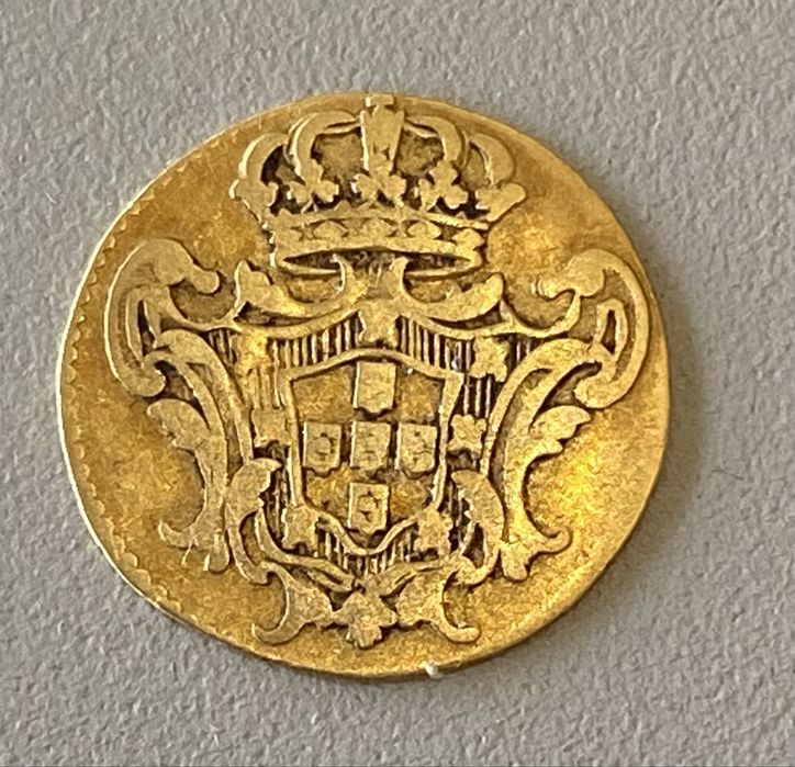 Moeda Ouro D. JOAO V - Meio Escudo 1729