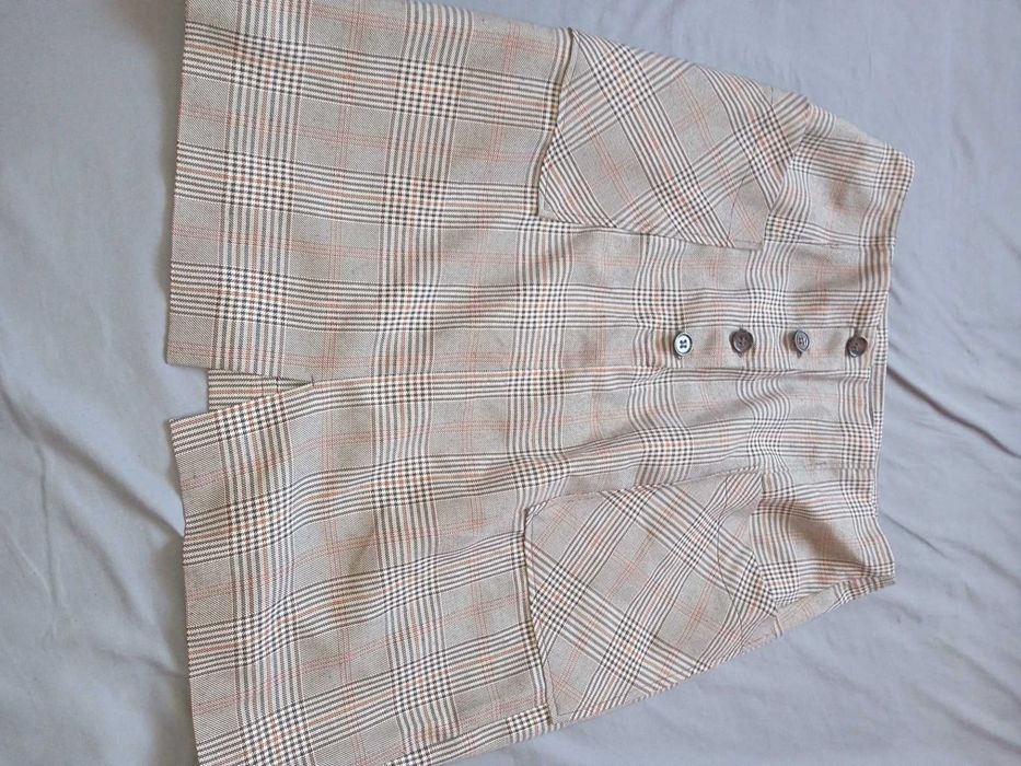 jesienna spódnica primark w brązową kratę 38/40