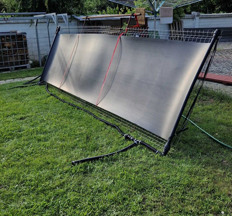 Duzy solar podgrzewacz przepływowy wody do basenu nie na prąd Wrocław