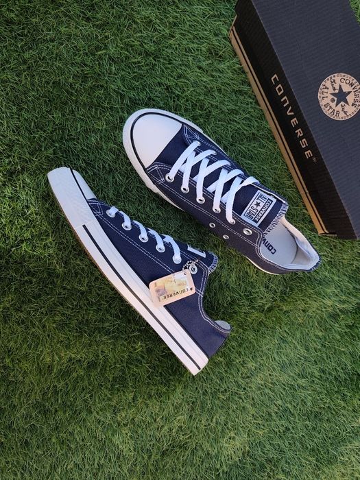 41-45p Белые кеды кроссовки кеди кросівки білі сині Converse all star