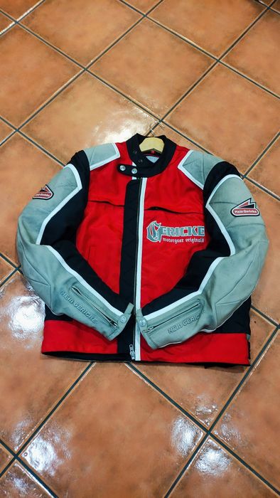 Casaco motard proteções ombros e braços