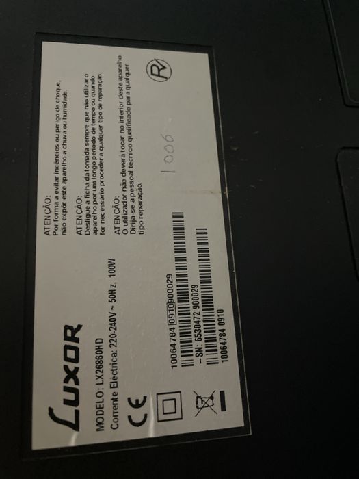 TV Luxor 26 polegadas