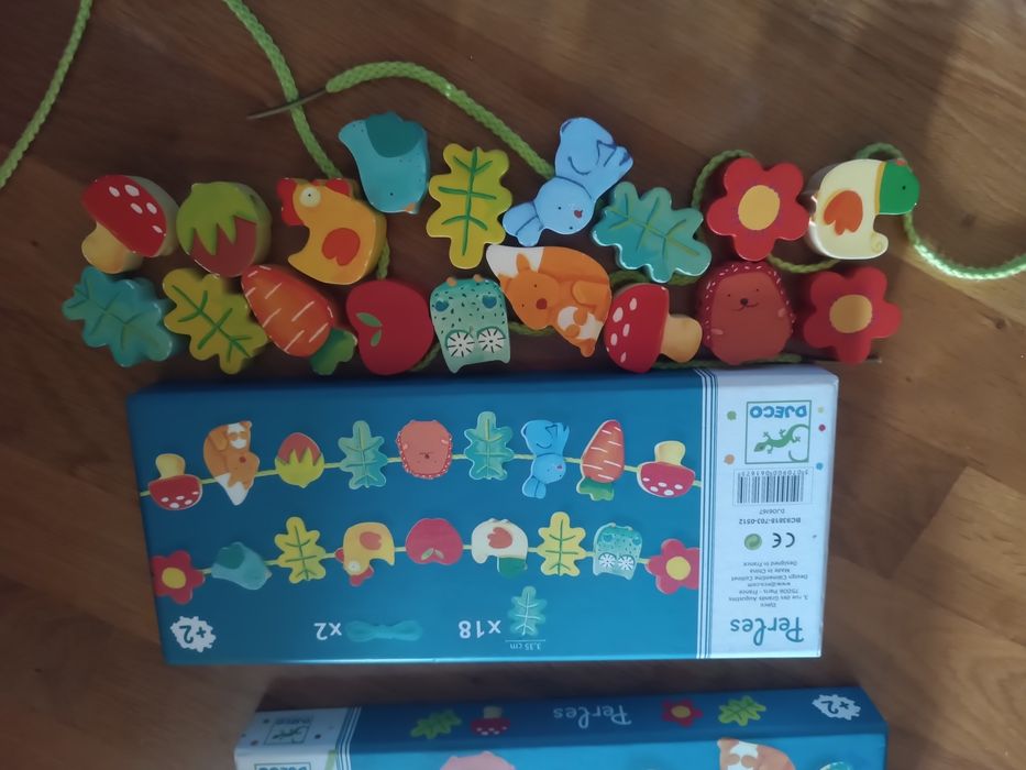 Jogo de contas em madeira Djeco