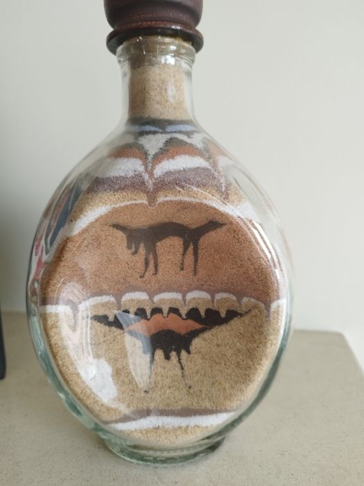 Arte e Decoração - Garrafa de areia