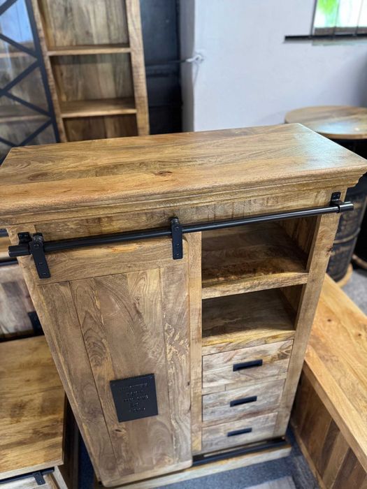 Piekna komoda szafka z serii WORKS drzewo mango loftowy styl F-Vat