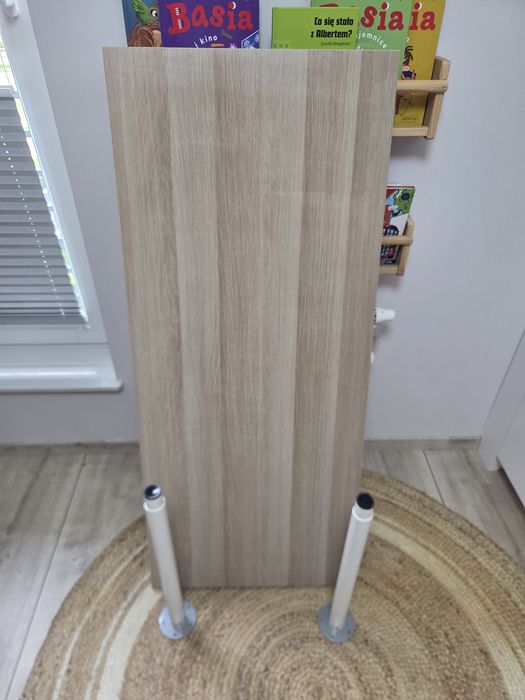 Blat lagkapten 140x 60 IKEA + 2 nogi OLOV