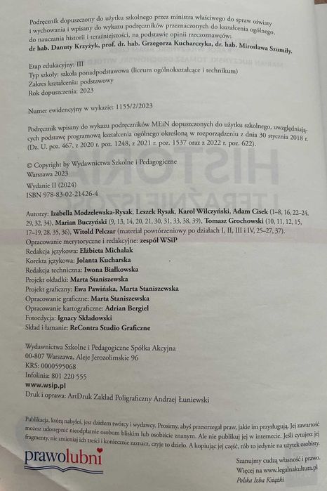 Historia i teraźniejszość podręcznik klasa 2 zakres podstawowy