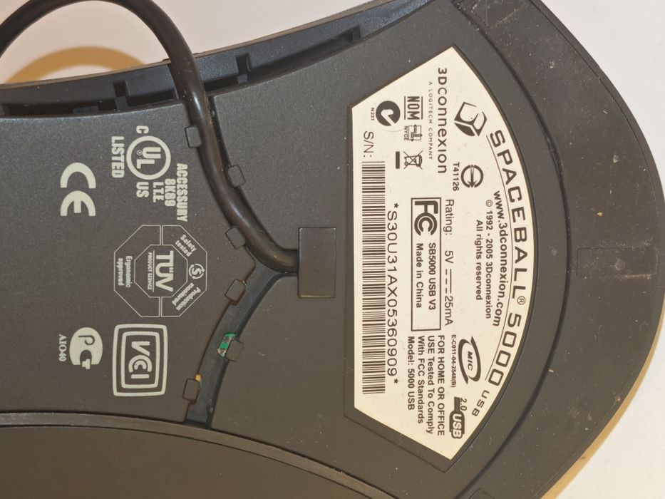 3dconnexion SpaceMouse SpaceBall 5000