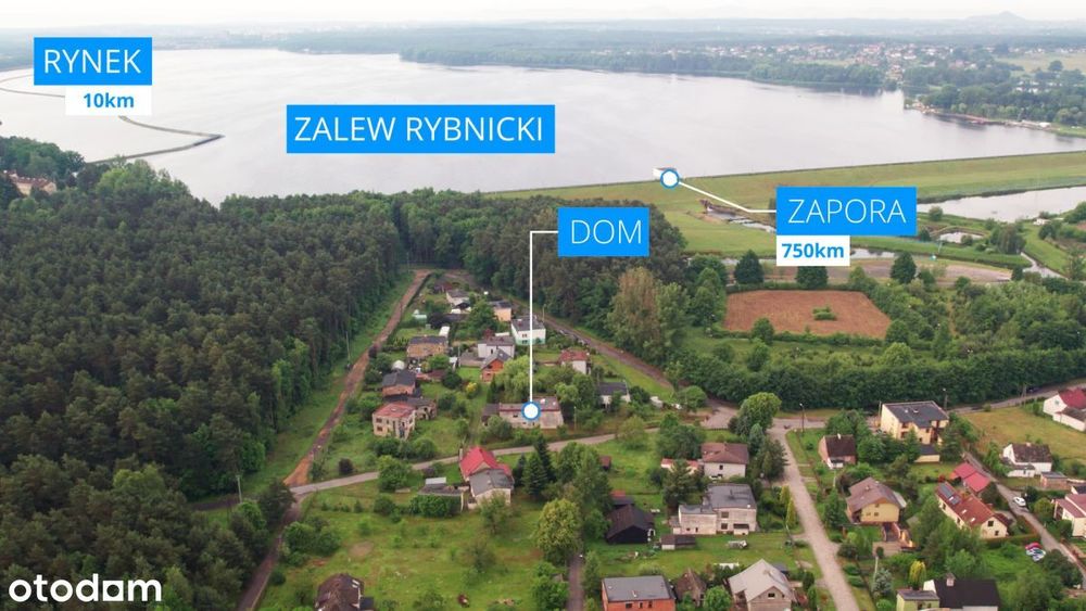 Dom dwurodzinny z dużą działką przy zalewie