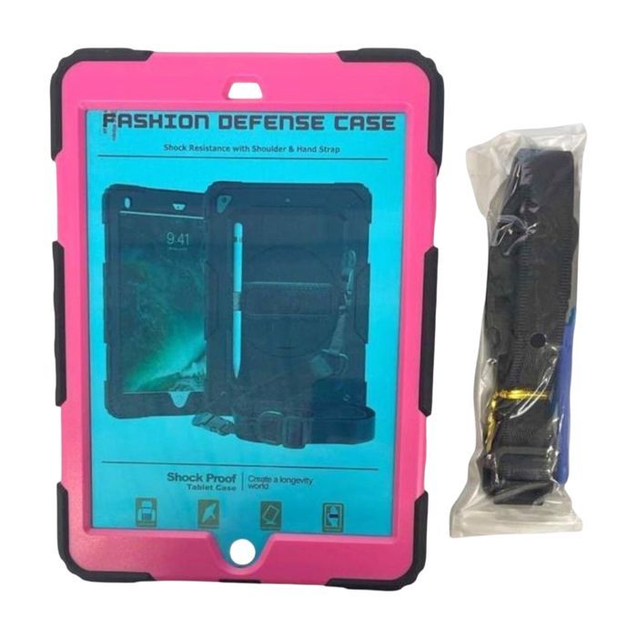 Etui Ochronne do iPad 10.2" Pancerne Obrotowy Uchwyt Rysik Różowe
