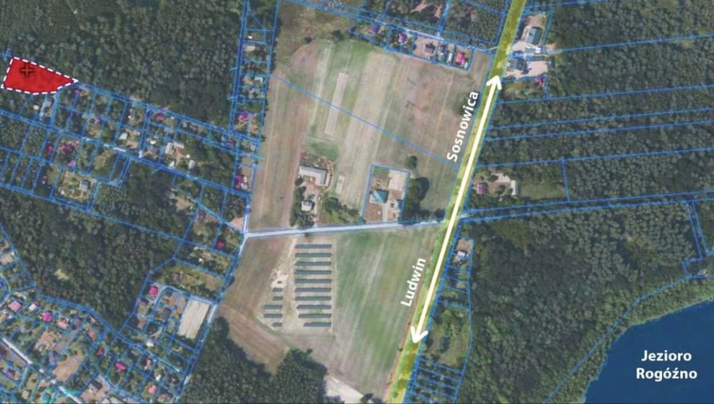 Działka na sprzedaż Rogóźno leśno-rekreacyjna 2500 m2