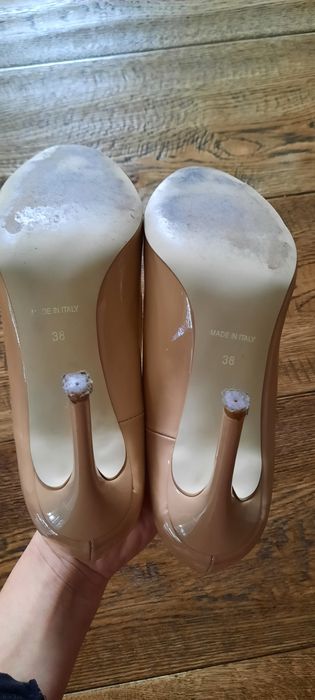 Szpilki Prima Moda 38 skórzane skóra