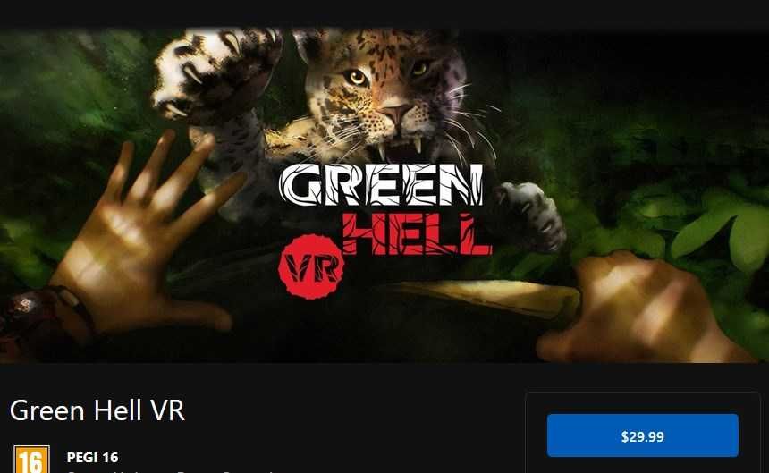 Gry Oculus Meta Quest 2 / 3 / 3s - Green Hell VR