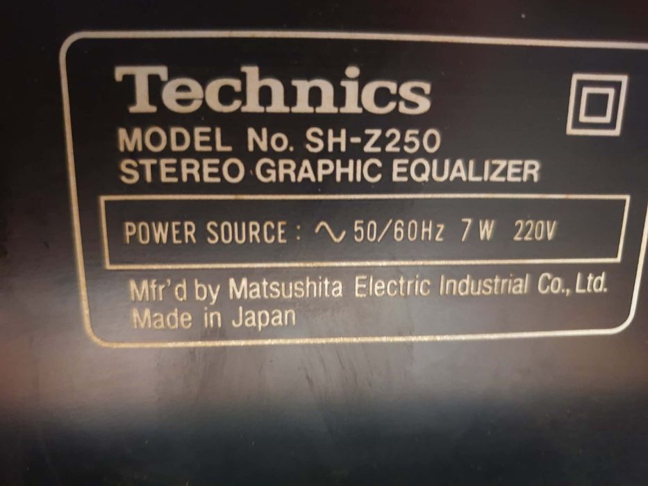 Technics sh-z250 korektor graficzny