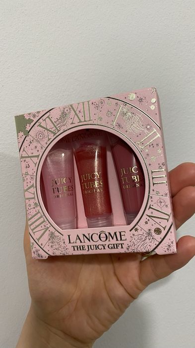 Zestaw trzech błyszczyków do ust Lancome The Juicy gift , na prezent