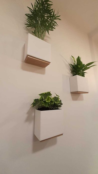 Zestaw 3 wiszących doniczek doniczki na kwiaty rośliny kwietniki