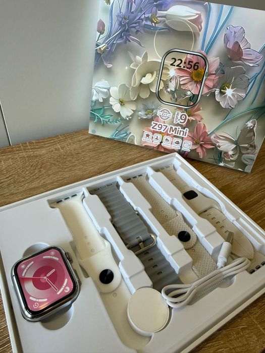 Smartwatch Mini Kit Completo — Relógio Inteligente com Pulseiras Extras e Carregador