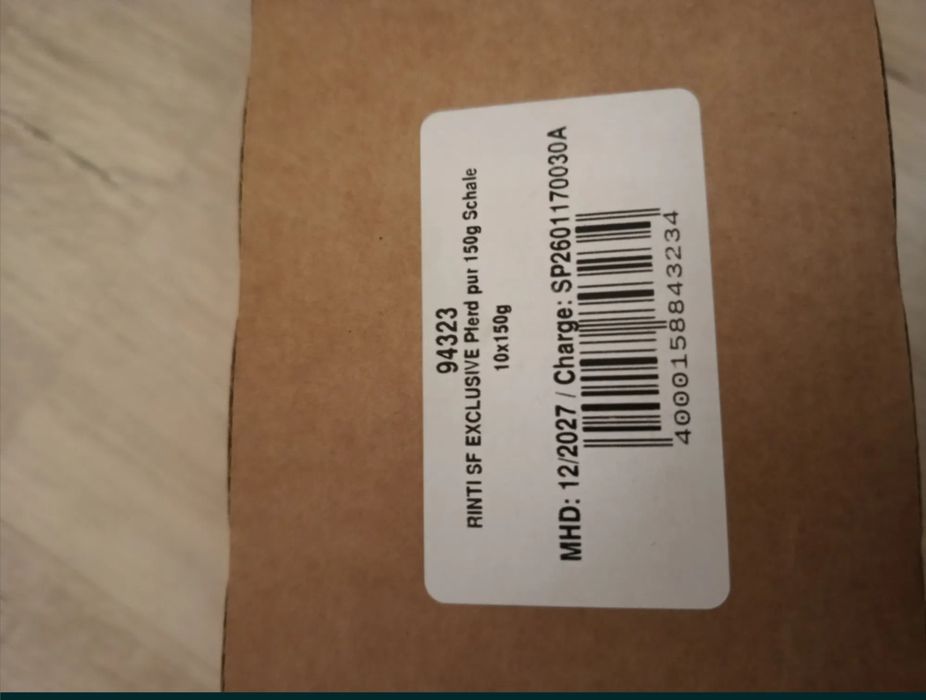 Karma mokra dla psa RINTI Exclusive, 10 x 150 g Konina