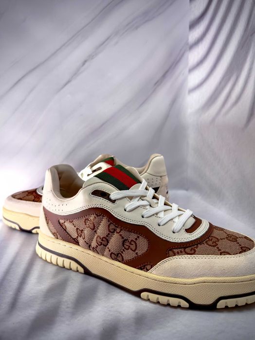 Gucci Re-Web Gg Canvas & Leather Sneaker