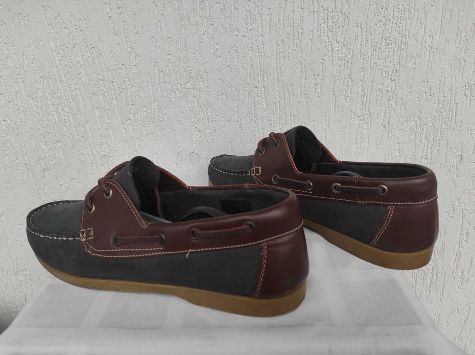 Туфли,топсайдери кожанние Hand made р.44