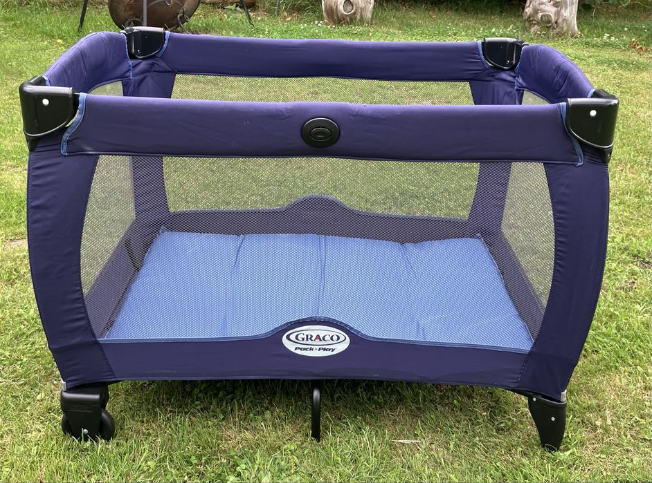 Łóżeczko turystyczne Graco Contour Electra z przewijakiem granatowe