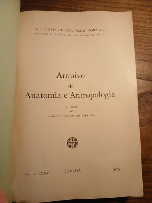 Arquivo de Anatomia e Antropologia, 1972