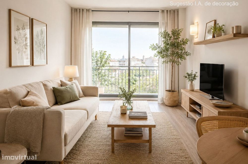 Apartamento T1, com 2 Varandas, Lareira, Garagem, em Viana do Castelo