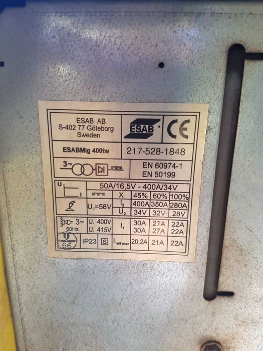 Migomat spawalniczy Esab 400tw