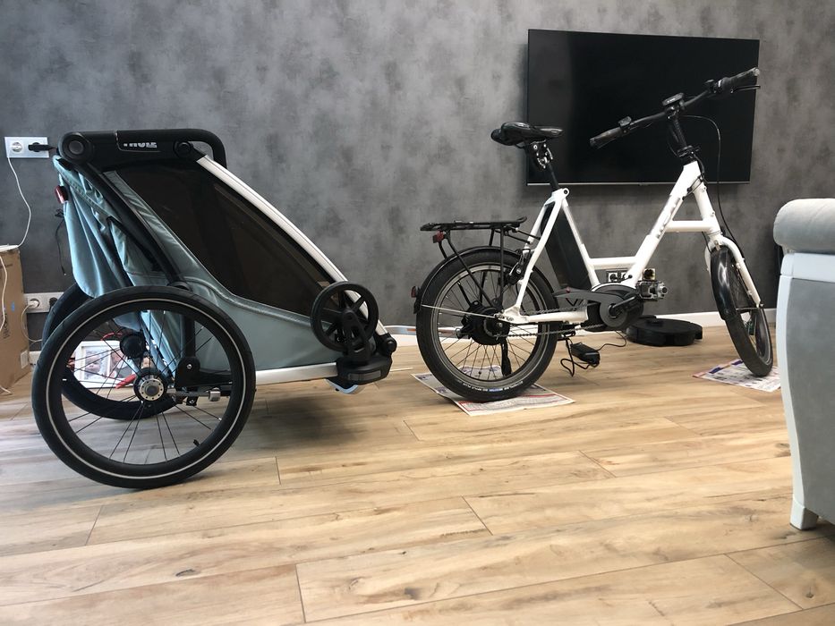 Электровелосипед Tern,Isy і велопричіп-коляска Thule Cross