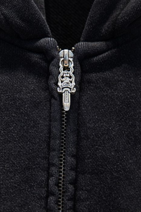 CHROME HEARTS худи мужское унисекс черное оверсайз