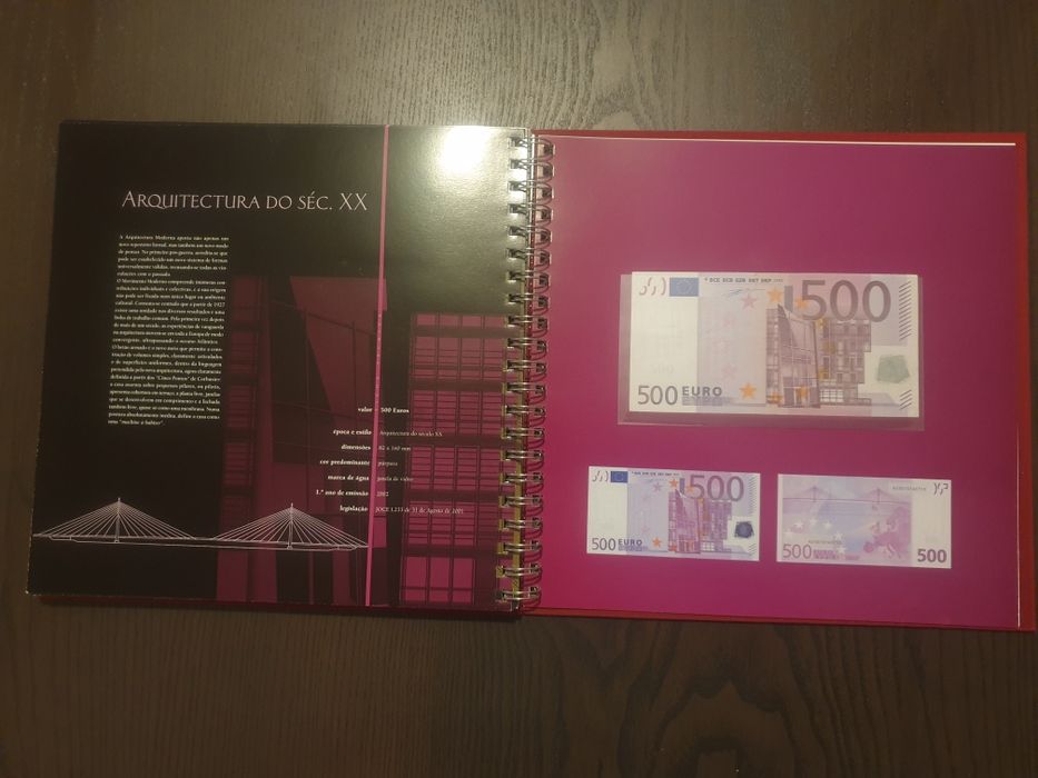 Últimos escudos Notas e Moedas - Primeiros Euros.