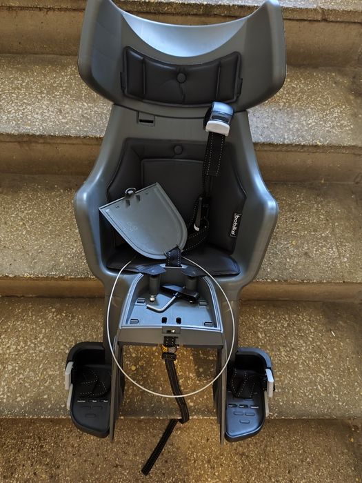 Bobike Tour Exclusive - Fotelik Rowerowy E-BD Grey, szary