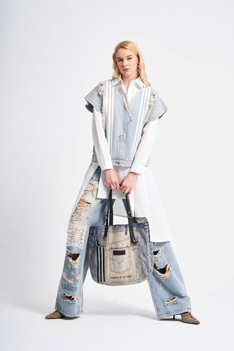 Dżinsowa Torebka Tw3