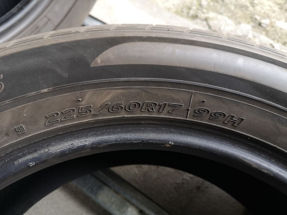 Opony letnie 225/60/17 Hankook 2014r. 5.5mm 4szt.