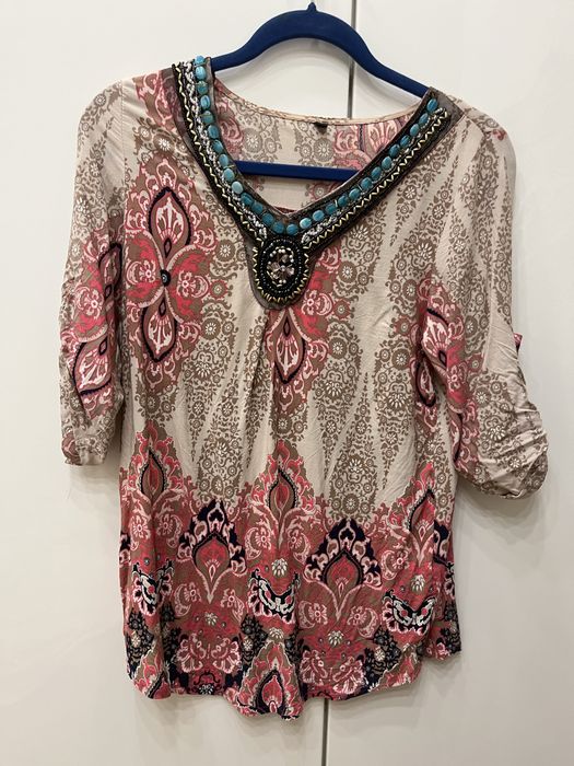 Bluzka Boho super do jesnsowych spodni rozm S st idealny