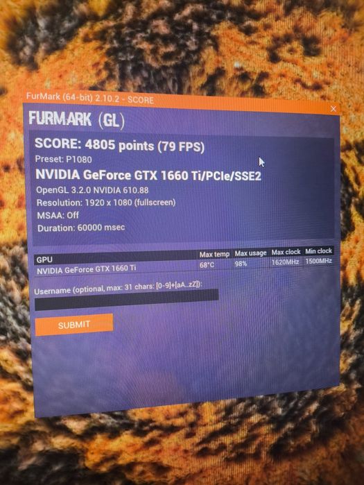 1660 Ti Asus TUF 6GB ddr6
