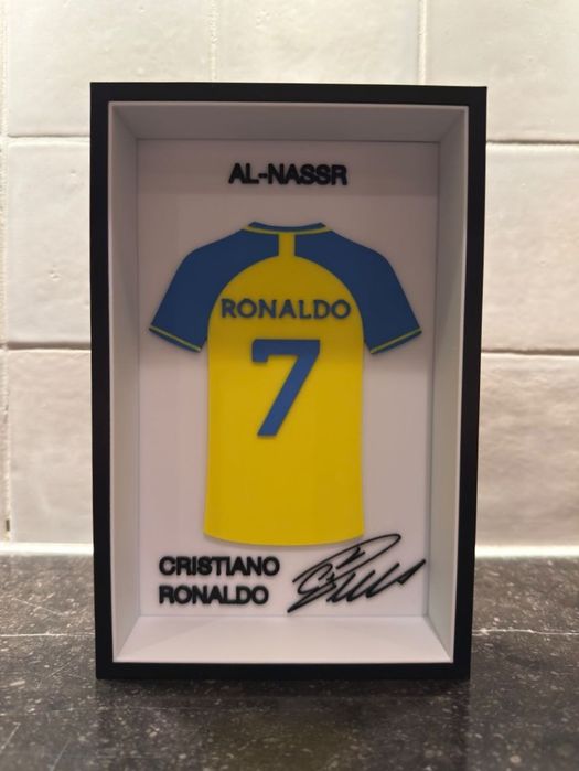 Moldura camisola Cristiano Ronaldo CR7 Al-Nassr