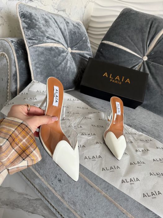 Молочные белые туфли Alaia 35,36,37,38,39