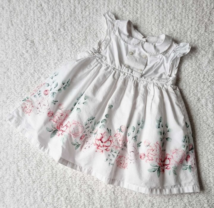 Sukienka 74-80 Chrzest do Chrztu Roczek sukieneczka