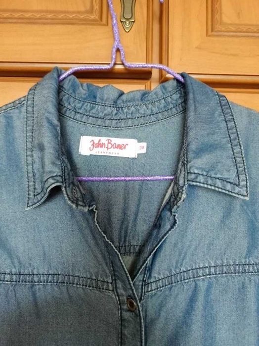 Джинсовое платье, на пуговицах, летнее, сукня джинсова, Германия