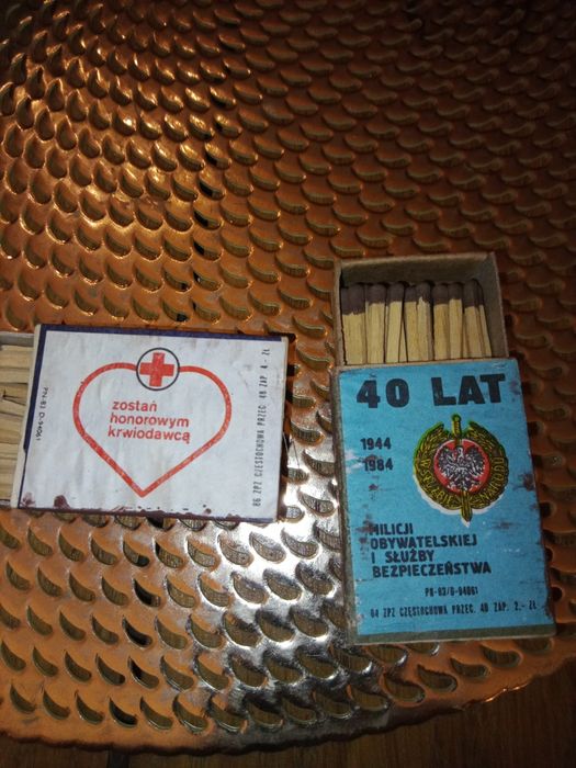 Zapałki 40 lat milicj