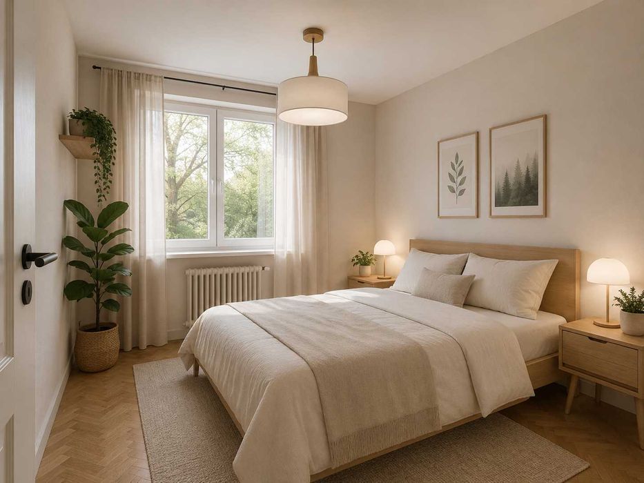 2 pok 48,8 m2 na ul. Al. Pokoju posiada balkon oraz piwnice