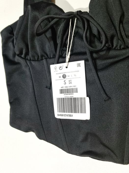 Krótki satynowy top Bershka roz. 36/S