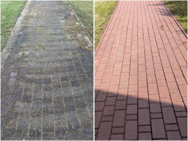 Mycie kostki brukowej